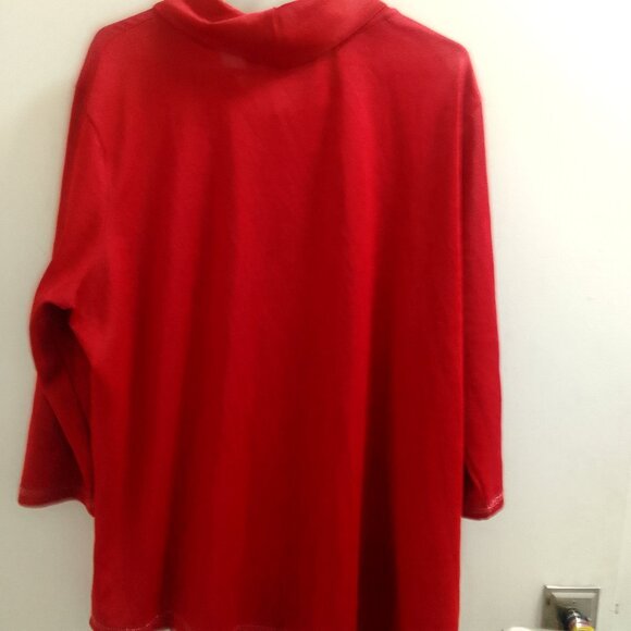 "Onque Casual", Snowman/Holiday/Christmas Long Sleeved, Ladies Top - Picture 4 of 4